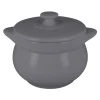 RAK Soupière avec couvercle rond gris porcelaine vitrifiée Ø 10,8 cm Chefs Fusion Sale