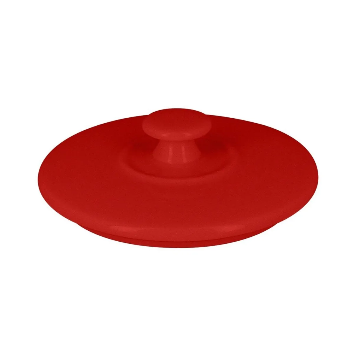RAK Soupière avec couvercle rond rouge porcelaine vitrifiée Ø 10,8 cm Chefs Fusion Discount