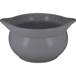 Soupière rond gris porcelaine vitrifiée Ø 15,7 cm Chefs Fusion - RAK