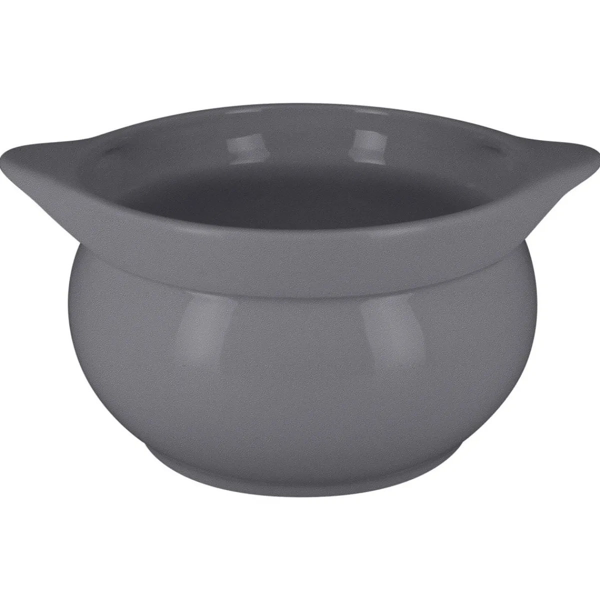 Soupière rond gris porcelaine vitrifiée Ø 15,7 cm Chefs Fusion - RAK