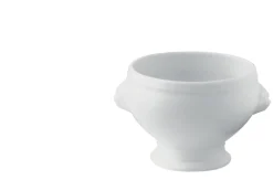 Soupière tête de lion rond blanc porcelaine Ø 7 cm Bistronome - PRO.MUNDI