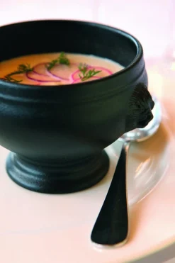 REVOL Soupière tête de lion rond noir porcelaine culinaire Ø 11,5 cm French Classics Clearance