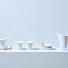 Sous tasse blanc porcelaine 8 cl Fly - COOKPLAY Hot