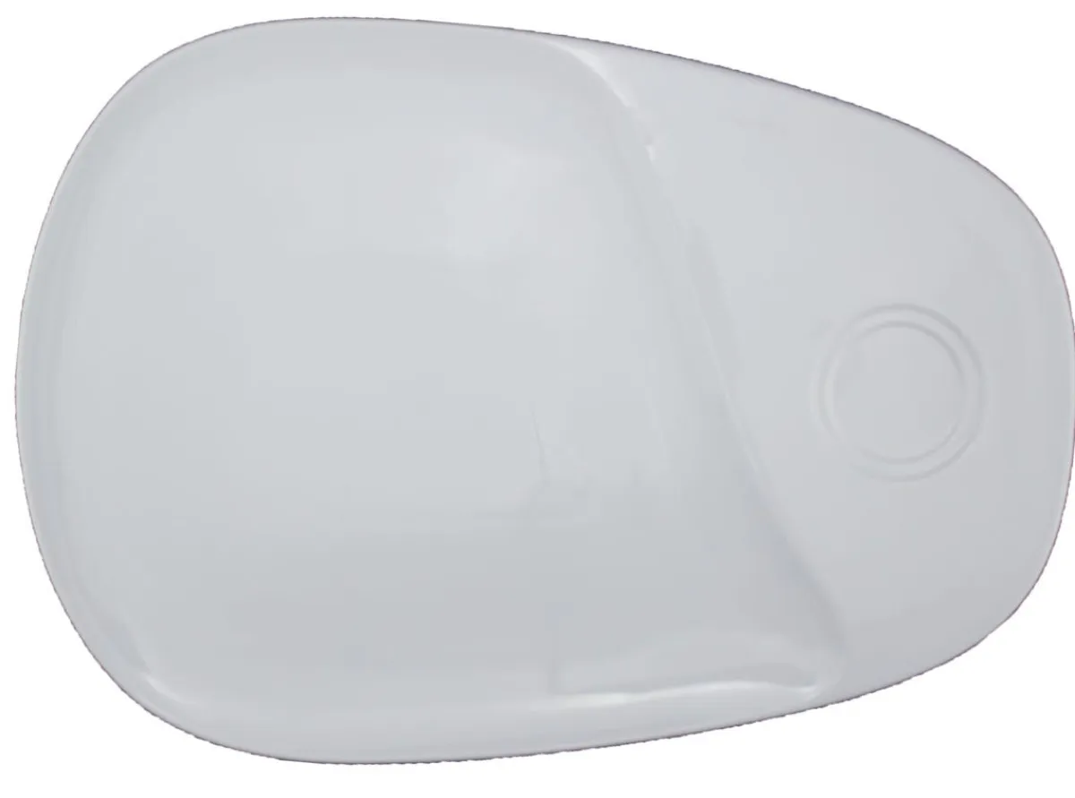 PRO.MUNDI Sous-tasse à café gourmand ovale ivoire porcelaine 33 cm Hot