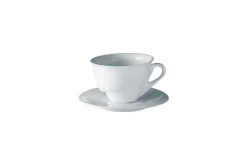 Sous-tasse à café lungo rond blanc porcelaine vitrifiée Ø 15 cm Delissea - RAK