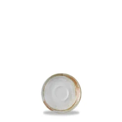 Sous tasse à café rond beige porcelaine vitrifiée Ø 11,8 cm Finca Sanstone - DUDSON Clearance