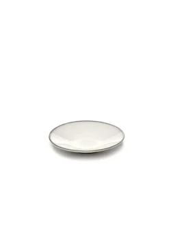Sous tasse à café rond blanc grès émaillé Ø 14 cm Inku - SERAX Online