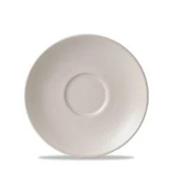 DUDSON Sous tasse à café rond blanc porcelaine Ø 16,2 cm Evo Pearl