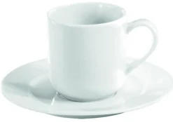 PILLIVUYT Sous tasse à café rond blanc porcelaine culinaire Ø 13,4 cm Sancerre Sale