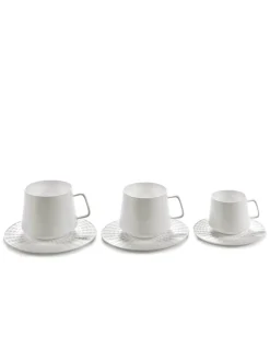 Sous tasse à café rond blanc porcelaine bone china Ø 13,8 cm Nido - SERAX Discount
