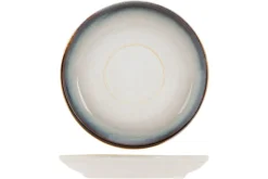PROOF Sous tasse à café rond blanc porcelaine Ø 14,2 cm Akoya Clearance