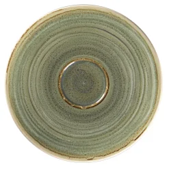 RAK Sous tasse à café rond Emerald porcelaine vitrifiée Ø 15 cm stone Spot Discount