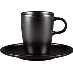Sous tasse à café rond Forge porcelaine vitrifiée Ø 16,3 cm stone Ease - RAK Sale
