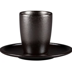Sous tasse à café rond Forge porcelaine vitrifiée Ø 16,3 cm stone Ease - RAK Sale