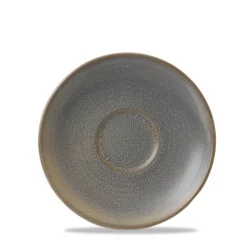 DUDSON Sous tasse à café rond gris porcelaine Ø 16,2 cm Evo Granite Sale