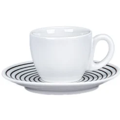 Sous tasse à café rond Hypnotic porcelaine Ø 12,3 cm Hypnotic - RAK Online