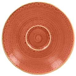 RAK Sous tasse à café rond orange porcelaine vitrifiée Ø 17 cm Twirl New
