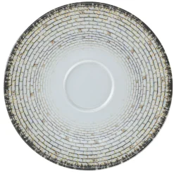 RAK Sous tasse à café rond Weave porcelaine Ø 12,3 cm Digi Sale