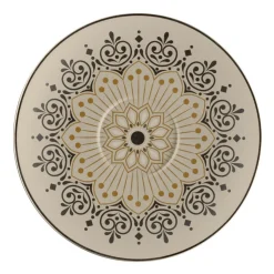 Sous tasse à café/thé rond Argila Décor Cartagena porcelaine Ø 17 cm Earth - RAK New