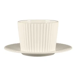 Sous tasse à café / thé rond blanc porcelaine bone china Ø 14,9 cm Spectra - RAK Clearance