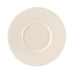 Sous tasse à café / thé rond blanc porcelaine bone china Ø 14,9 cm Spectra - RAK Clearance