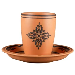 Sous tasse à café/thé rond Tero Décor Ostia porcelaine Ø 15 cm Earth - RAK Discount