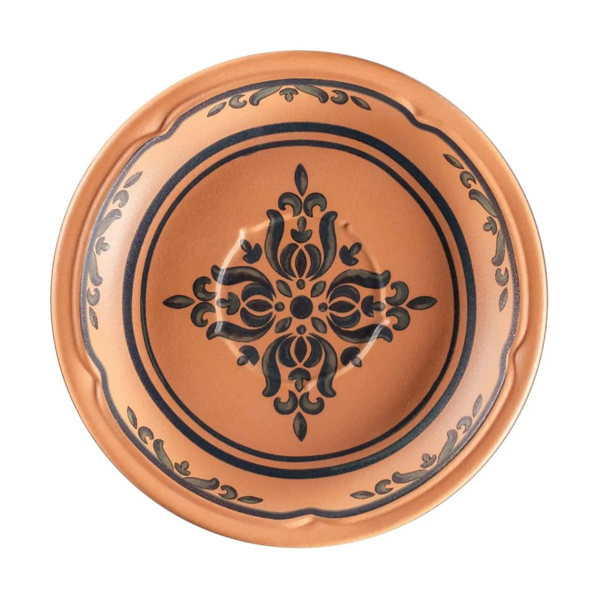 Sous tasse à café/thé rond Tero Décor Ostia porcelaine Ø 15 cm Earth - RAK Discount