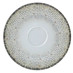 Sous tasse à café/thé rond Weave porcelaine Ø 16,8 cm Digi - RAK