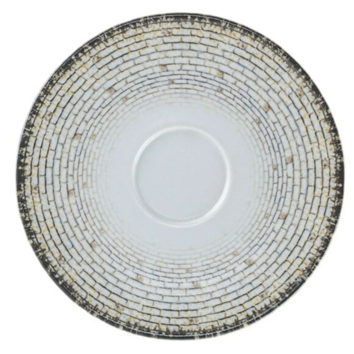 Sous tasse à café/thé rond Weave porcelaine Ø 16,8 cm Digi - RAK