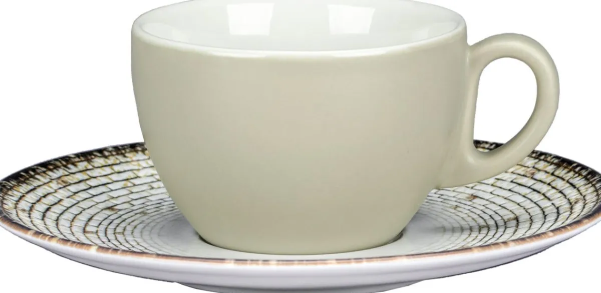 Sous tasse à café/thé rond Weave porcelaine Ø 16,8 cm Digi - RAK