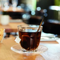 Sous tasse à café transparent verre trempé Ø 112 mm Arcadie - ARCOROC Outlet