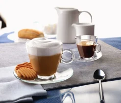 Sous tasse à cappuccino rond transparent verre trempé Ø 14 cm Easy Bar - BORMIOLI ROCCO Discount