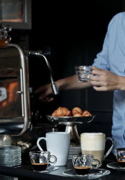 Sous tasse à cappuccino rond transparent verre trempé Ø 14 cm Easy Bar - BORMIOLI ROCCO Discount