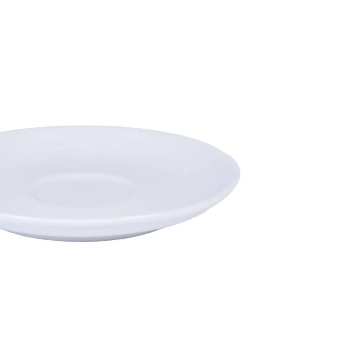 Sous-tasse à cappuccino / thé rond blanc porcelaine Ø 14 cm Emotions - PRO.MUNDI Discount