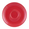 PRO.MUNDI Sous-tasse à cappuccino / thé rond rouge porcelaine Ø 14 cm Emotions Clearance