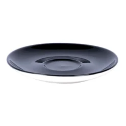 PRO.MUNDI Sous-tasse à cappuccino / thé rond noir porcelaine Ø 14 cm Emotions Outlet