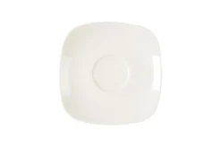 RAK Sous-tasse à déjeuner carré ivoire porcelaine vitrifiée 16 cm Ska Outlet
