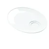 ACCOLADE Sous tasse déjeuner gourmand ovale blanc porcelaine 21 cm Presto Hot