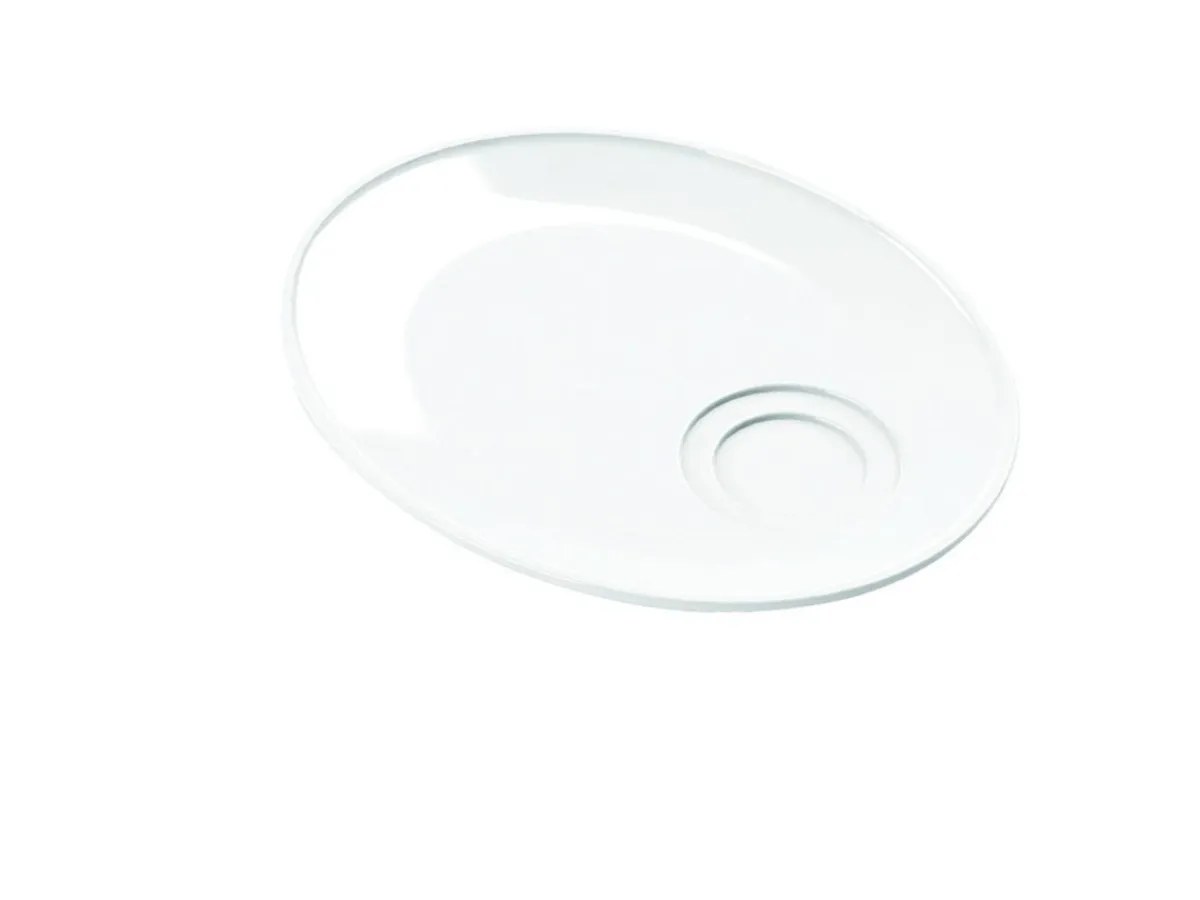 ACCOLADE Sous tasse déjeuner gourmand ovale blanc porcelaine 21 cm Presto Hot