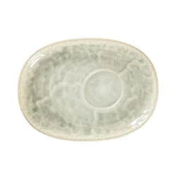 RAK Sous tasse à déjeuner ovale céladon porcelaine vitrifiée 19 cm Krush Sale
