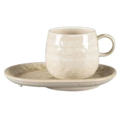 RAK Sous tasse à déjeuner ovale vanilla porcelaine vitrifiée 19 cm Krush Clearance