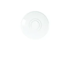 Sous tasse déjeuner rond blanc porcelaine Ø 17 cm Presto - ACCOLADE New