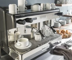 PRO.MUNDI Sous-tasse à déjeuner rond blanc porcelaine Ø 15,8 cm Cafett Clearance