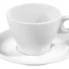 PILLIVUYT Sous tasse à déjeuner rond blanc porcelaine culinaire Ø 16 cm Bourges Hot