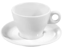 PILLIVUYT Sous tasse à déjeuner rond blanc porcelaine culinaire Ø 16 cm Bourges Hot