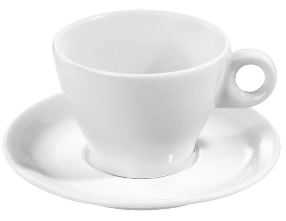 PILLIVUYT Sous tasse à déjeuner rond blanc porcelaine culinaire Ø 16 cm Bourges Hot