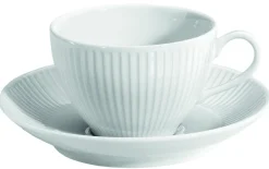 Sous tasse à déjeuner rond blanc porcelaine culinaire Ø 16 cm Plisse - PILLIVUYT Hot