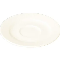 Sous-tasse à déjeuner rond ivoire porcelaine vitrifiée Ø 15 cm Ondine - RAK Outlet
