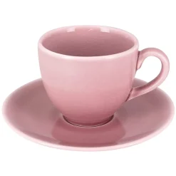 RAK Sous-tasse à déjeuner rond rose porcelaine vitrifiée Ø 17 cm Vintage Discount