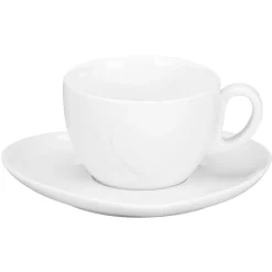 Sous tasse double empreinte blanc porcelaine 16 cm  Cliché - RAK Hot